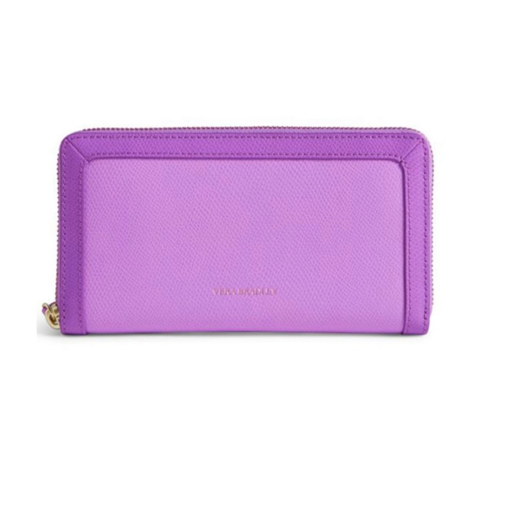 Vera Bradley “Georgia” Leather Wallet in Lilac